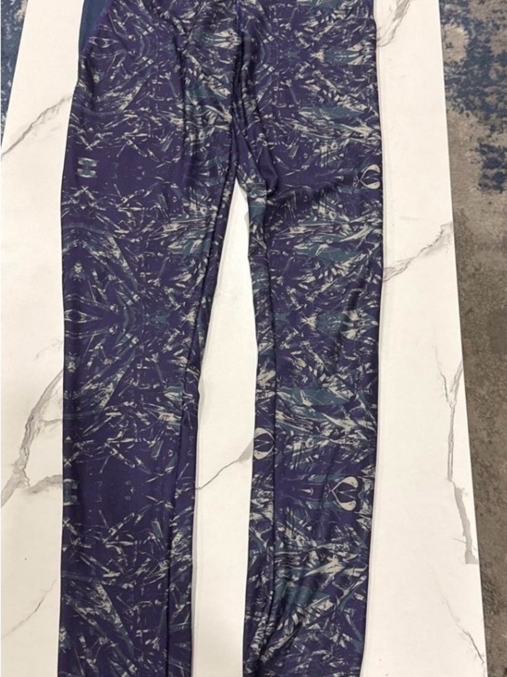 Purple Patterned Women's Active Leggings